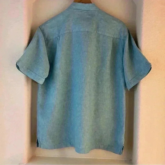 Cubavera Linen Short Sleeve Button Down Shirt - Picture 3 of 5